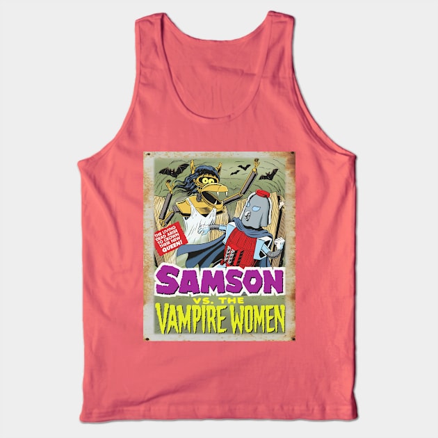 Mystery Science Rusty Barn Sign 3000 - Sampson vs Vampire Women Tank Top by Starbase79